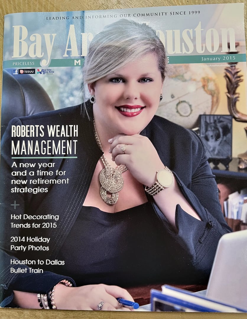 Bay Area Houston Magazine January 2015 cover featuring Summer A. Roberts